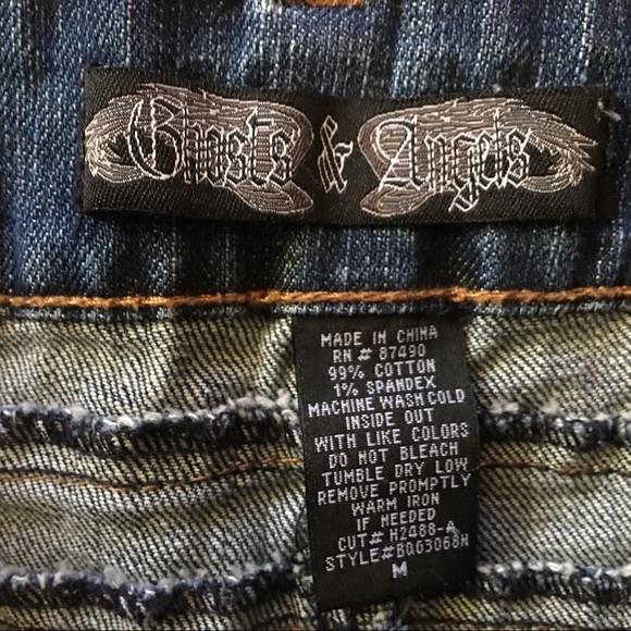 Ghosts & Angels Denim Mini Skirt Sz M - Picture 8 of 8